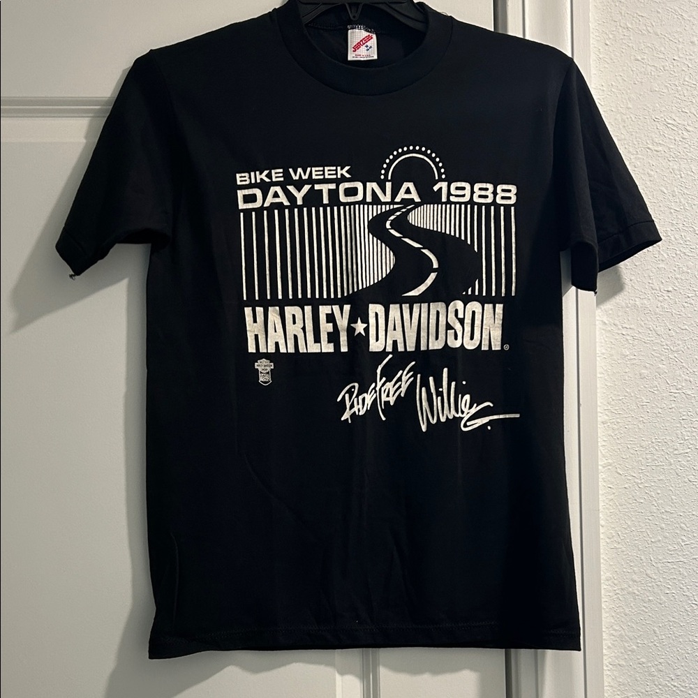 Harley-Davidson Black Daytona 1988 Bike Week Graphic Tee